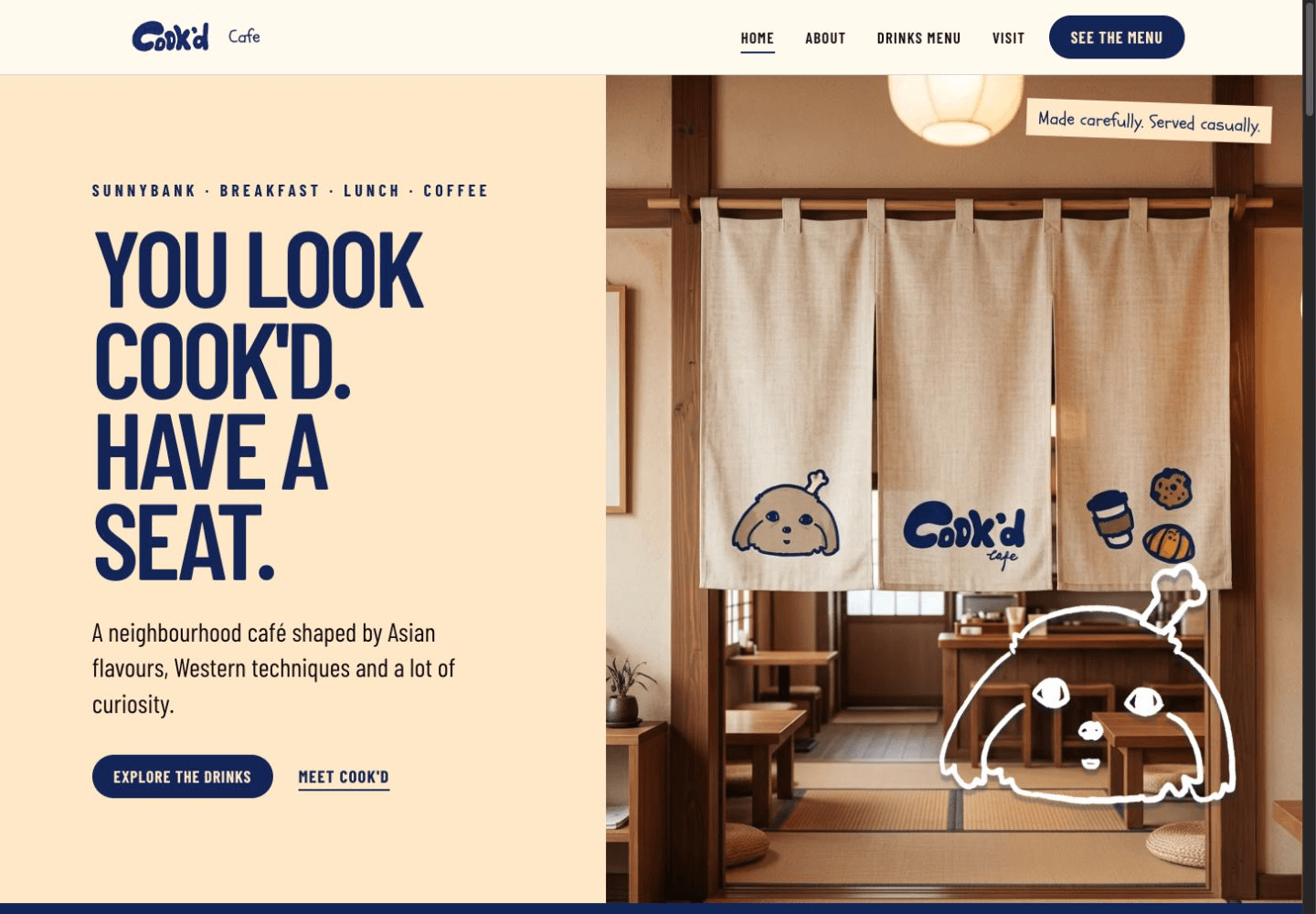 Preview of the COOKD Café project